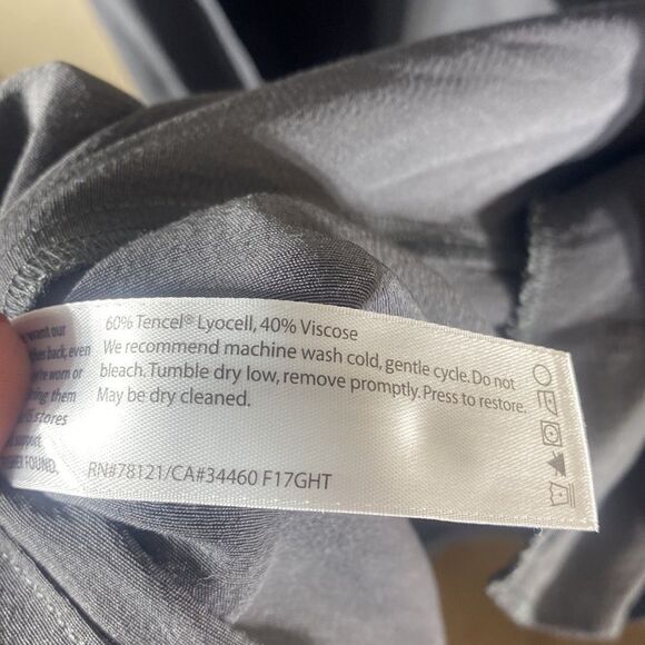 Eileen fisher long line cardigan jacket crinkle gray tencel lyocell small - Picture 4 of 7